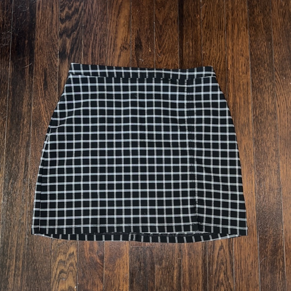 new | hollister | ultra high rise - plaid mini skirt
